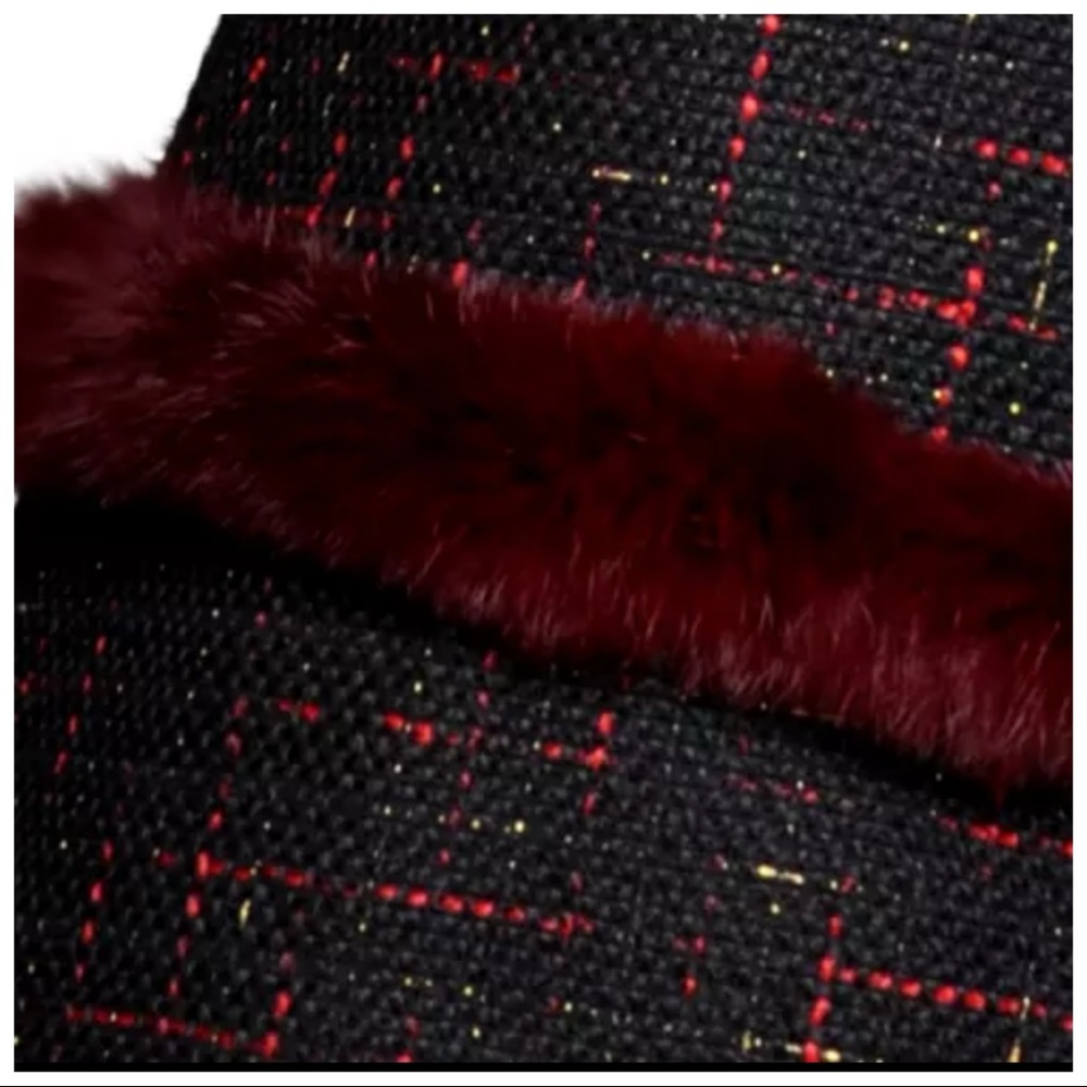 Gorgeous Fur Trim Tweed Long Jacket The Iphigenyah - Picture 12 of 13